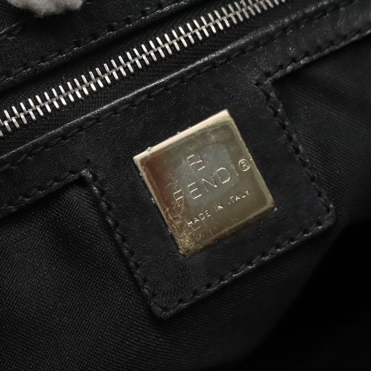 Fendi Black Canvas Shoulder Bag (Pre-Owned) Size ONE SIZE - 16 Thumbnail