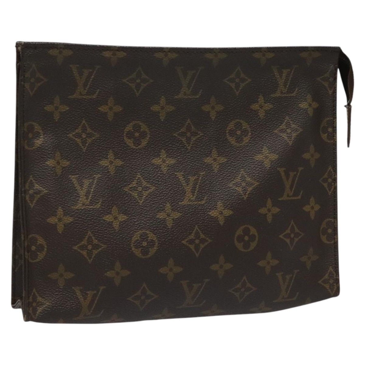 Louis Vuitton Poche Toilette Brown Canvas Clutch Bag (Pre-Owned) Size ONE SIZE - 3 Thumbnail