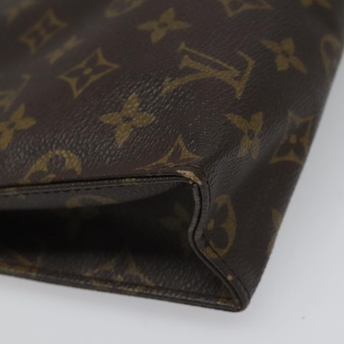 Louis Vuitton Poche Toilette Brown Canvas Clutch Bag (Pre-Owned) Size ONE SIZE - 9 Thumbnail