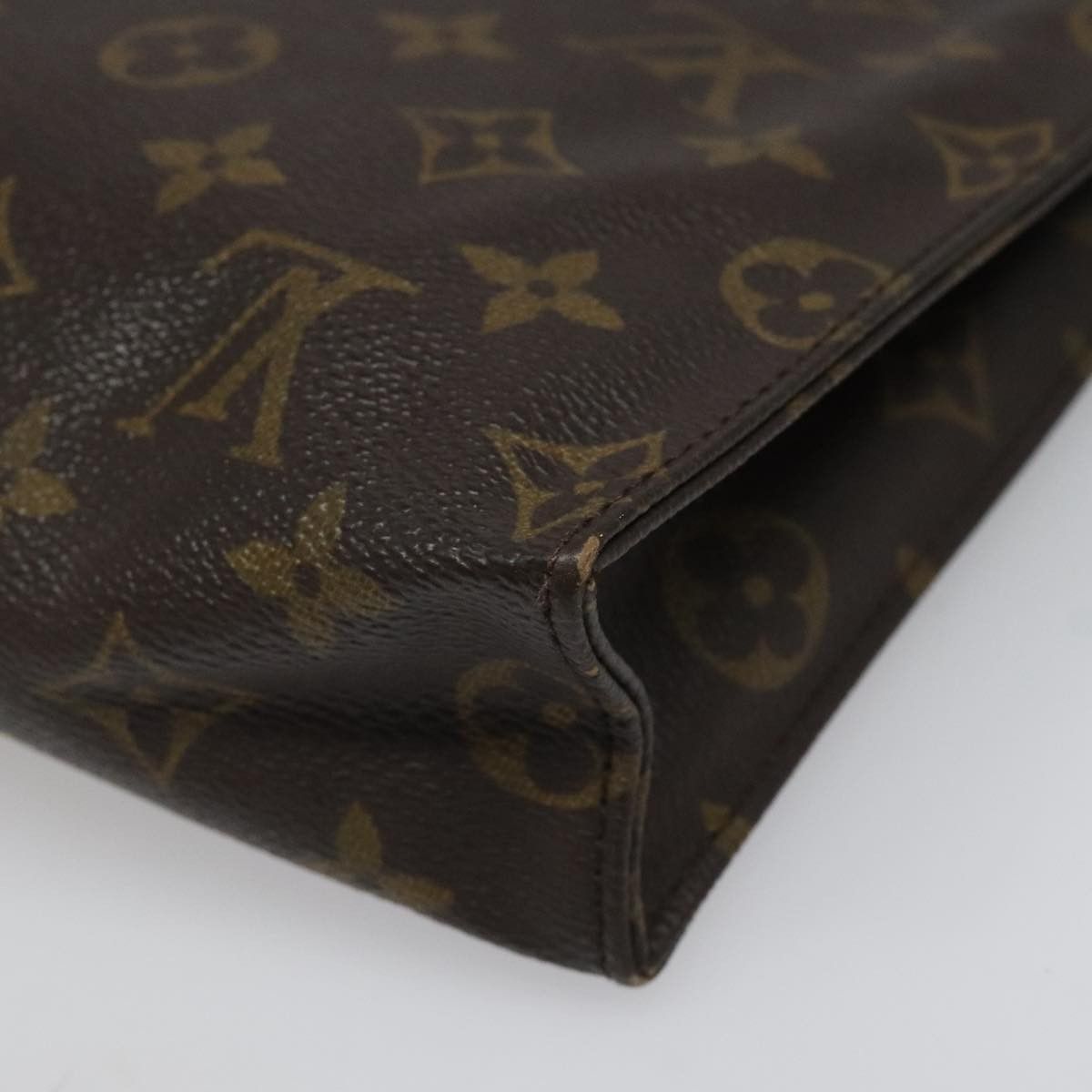 Louis Vuitton Poche Toilette Brown Canvas Clutch Bag (Pre-Owned) Size ONE SIZE - 10 Thumbnail