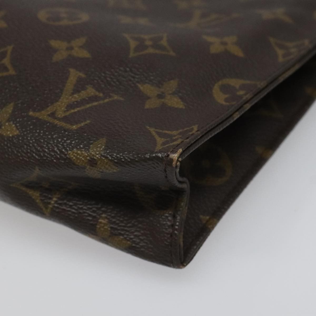 Louis Vuitton Poche Toilette Brown Canvas Clutch Bag (Pre-Owned) Size ONE SIZE - 8 Thumbnail