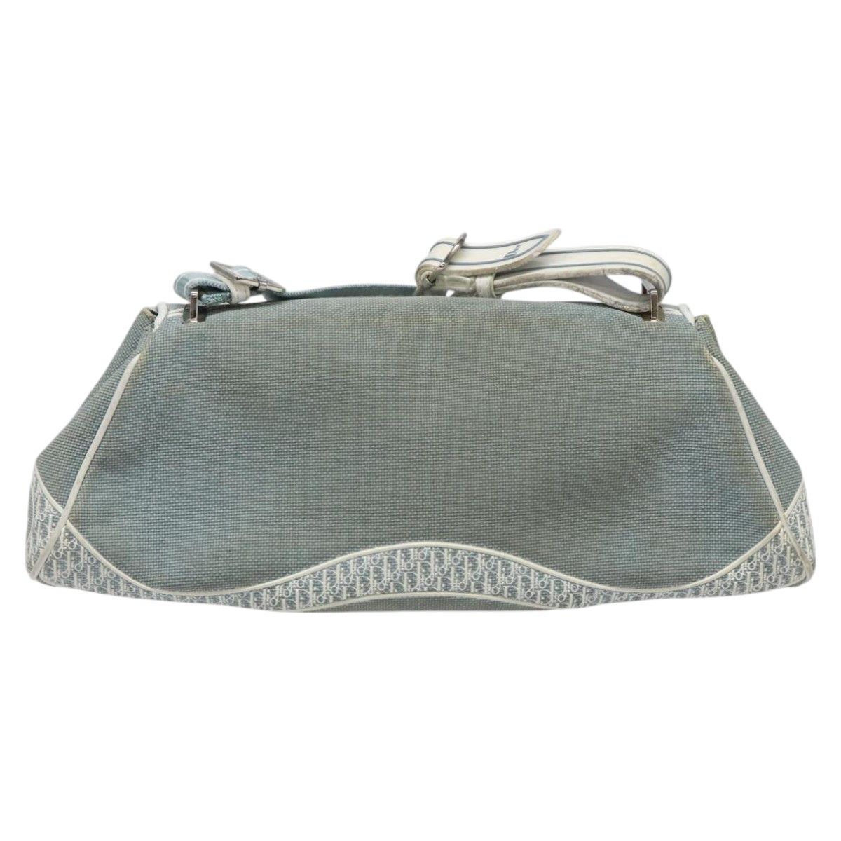 Dior Trotter Blue Canvas Shoulder Bag (Pre-Owned) Size ONE SIZE - 2 Thumbnail
