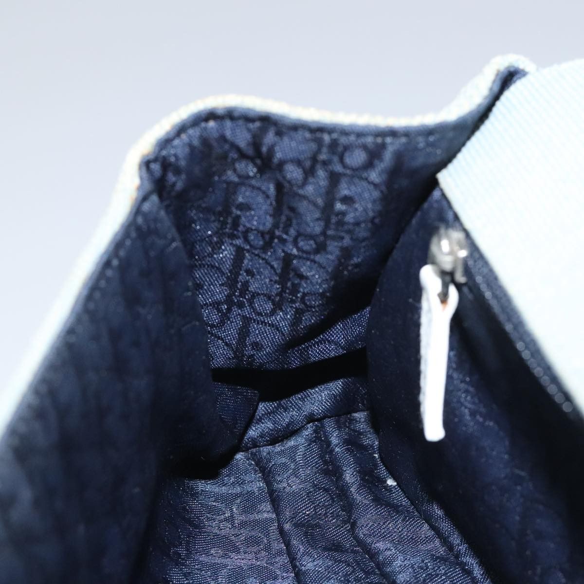 Dior Trotter Blue Canvas Shoulder Bag (Pre-Owned) Size ONE SIZE - 18 Thumbnail