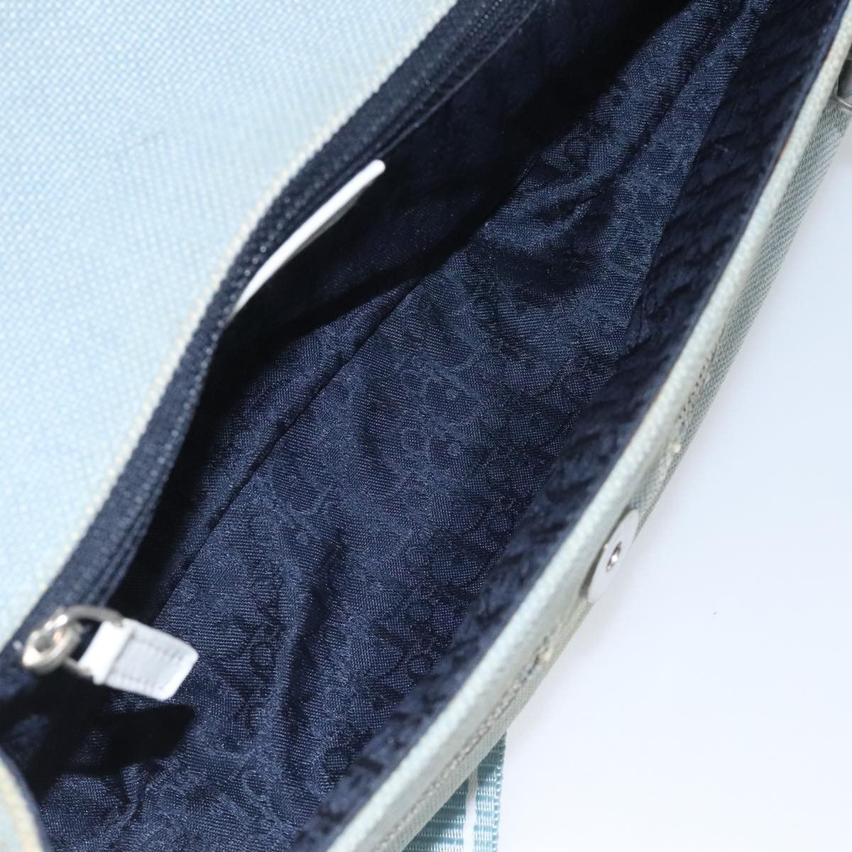 Dior Trotter Blue Canvas Shoulder Bag (Pre-Owned) Size ONE SIZE - 16 Thumbnail