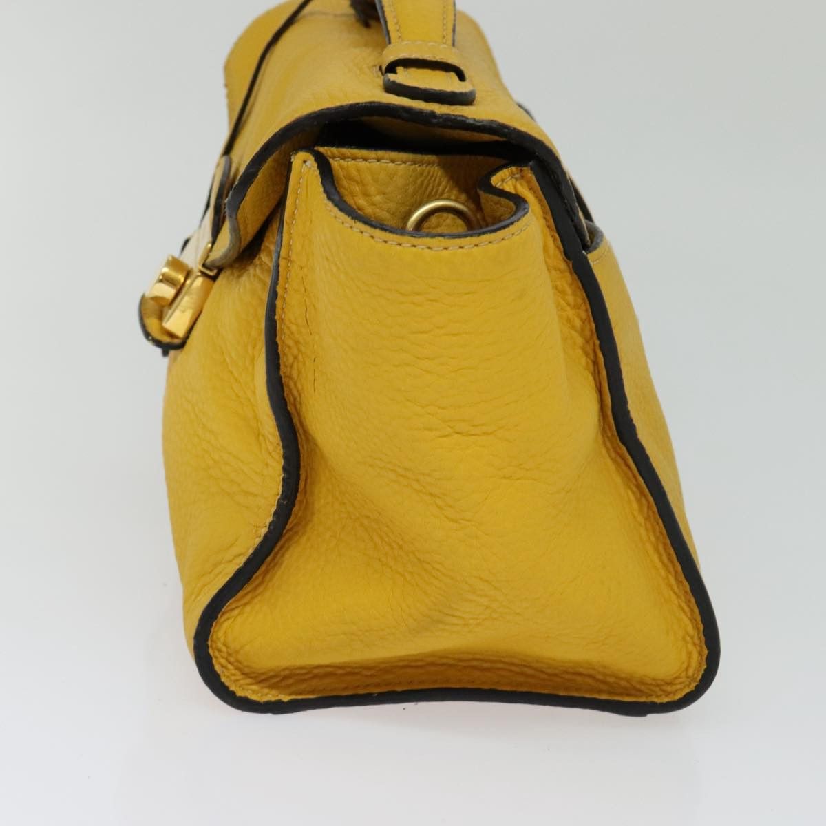 Prada Daino Yellow Leather Handbag (Pre-Owned) Size ONE SIZE - 5 Thumbnail