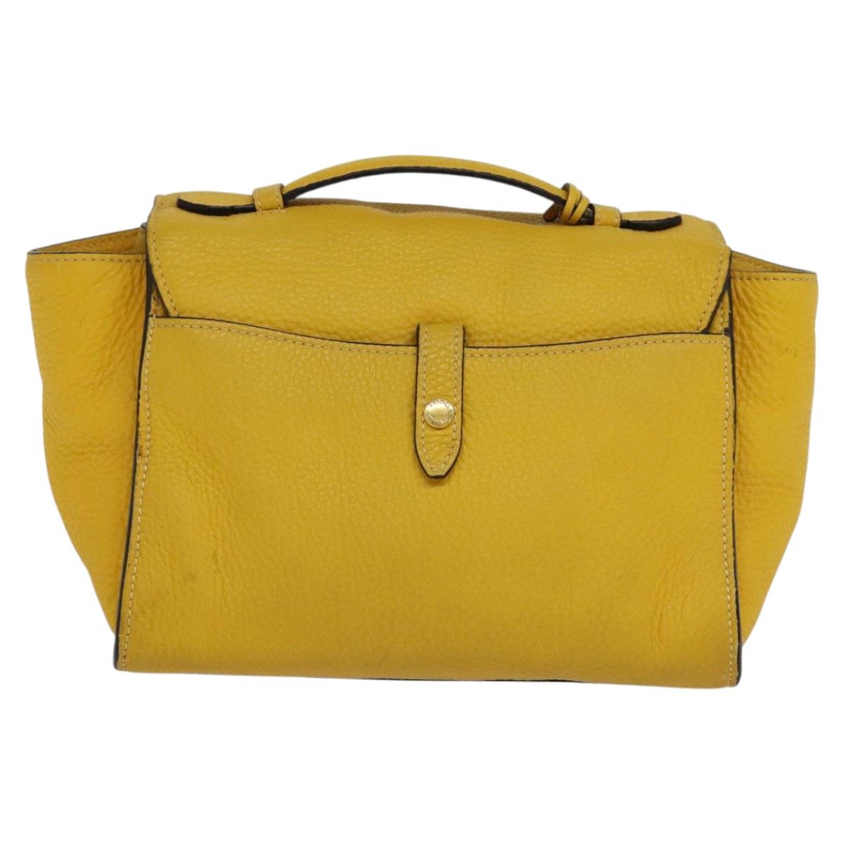 Prada Daino Yellow Leather Handbag (Pre-Owned) Size ONE SIZE - 2 Thumbnail