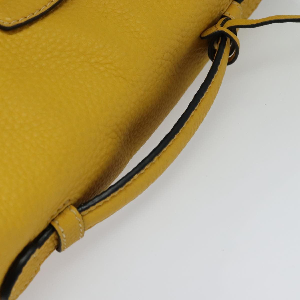 Prada Daino Yellow Leather Handbag (Pre-Owned) Size ONE SIZE - 7 Thumbnail