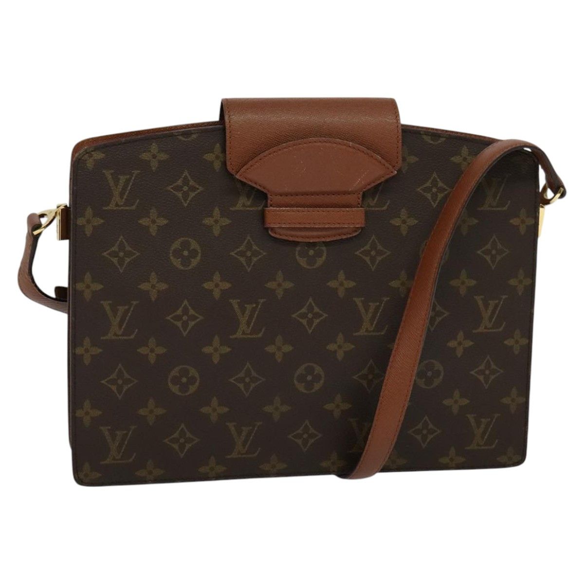 Louis Vuitton Courcelle Brown Canvas Shoulder Bag (Pre-Owned) Size ONE SIZE - 3 Thumbnail