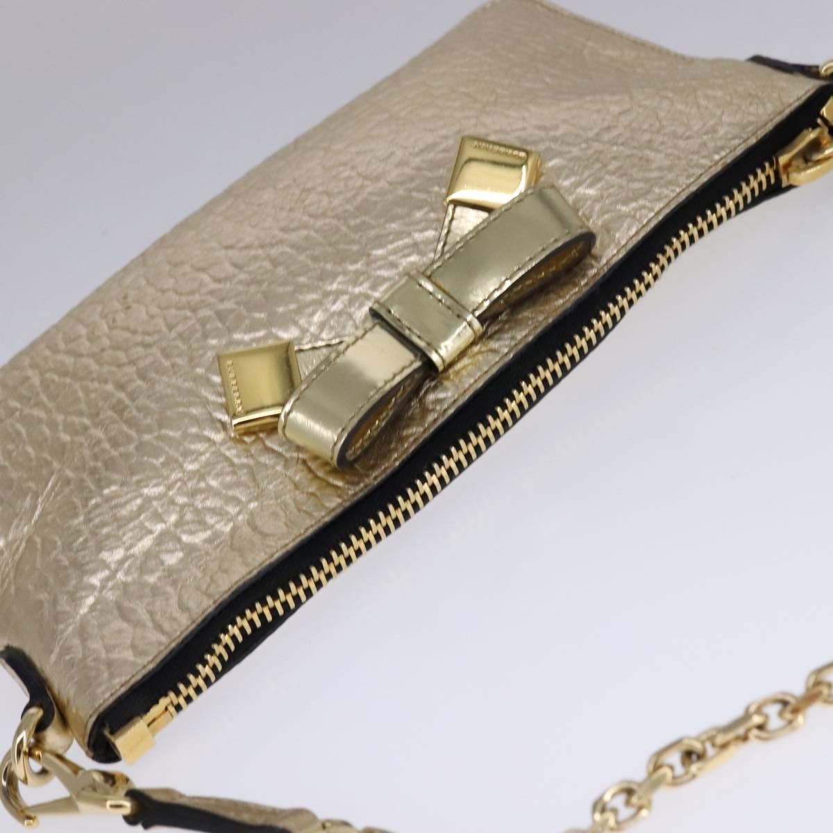 Burberry Gold Leather Shoulder Bag (Pre-Owned) Size ONE SIZE - 17 Thumbnail