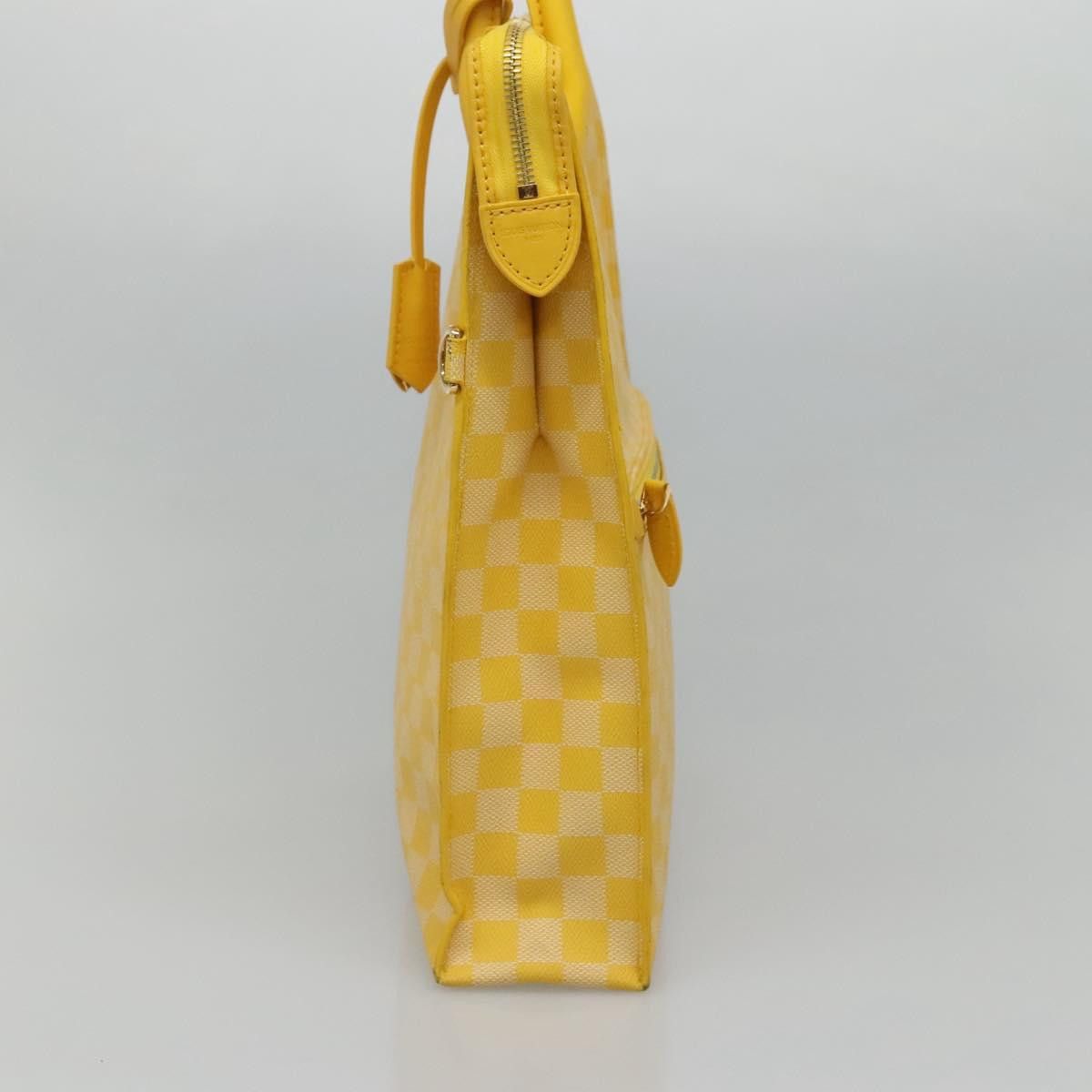 Louis Vuitton Yellow Canvas Handbag (Pre-Owned) Size ONE SIZE - 4 Thumbnail