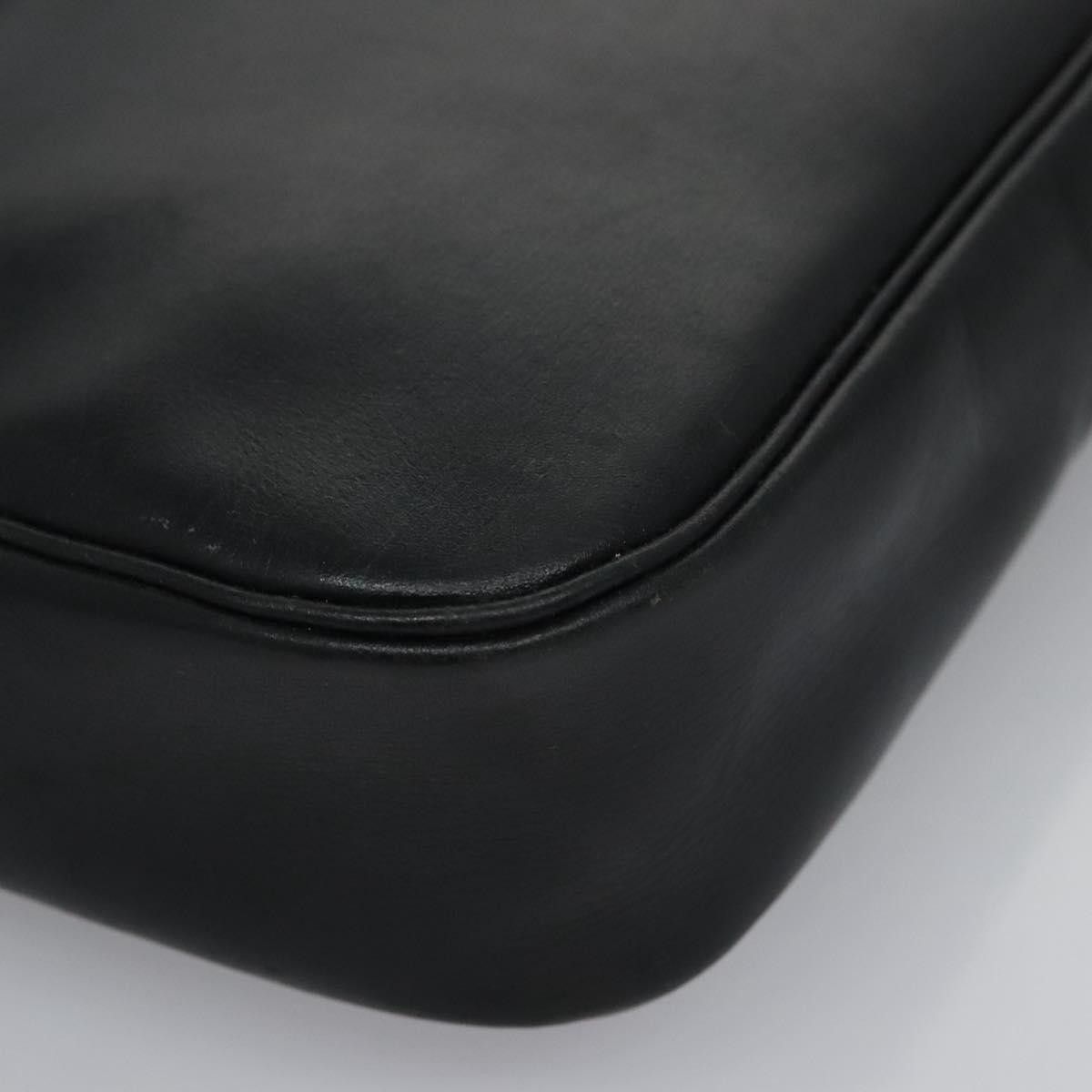 Dior Logo Black Leather Shoulder Bag (Pre-Owned) Size ONE SIZE - 10 Thumbnail