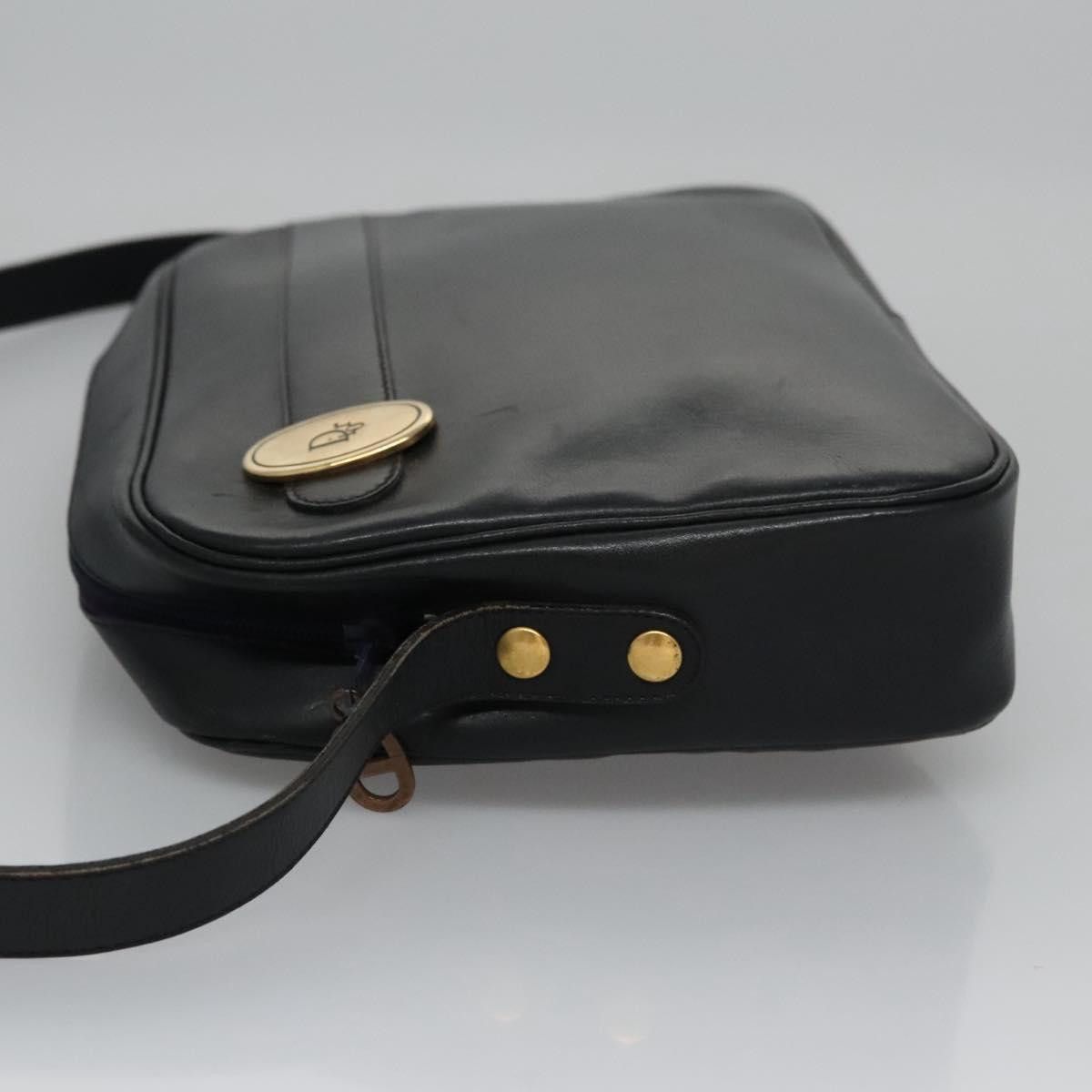 Dior Logo Black Leather Shoulder Bag (Pre-Owned) Size ONE SIZE - 5 Thumbnail