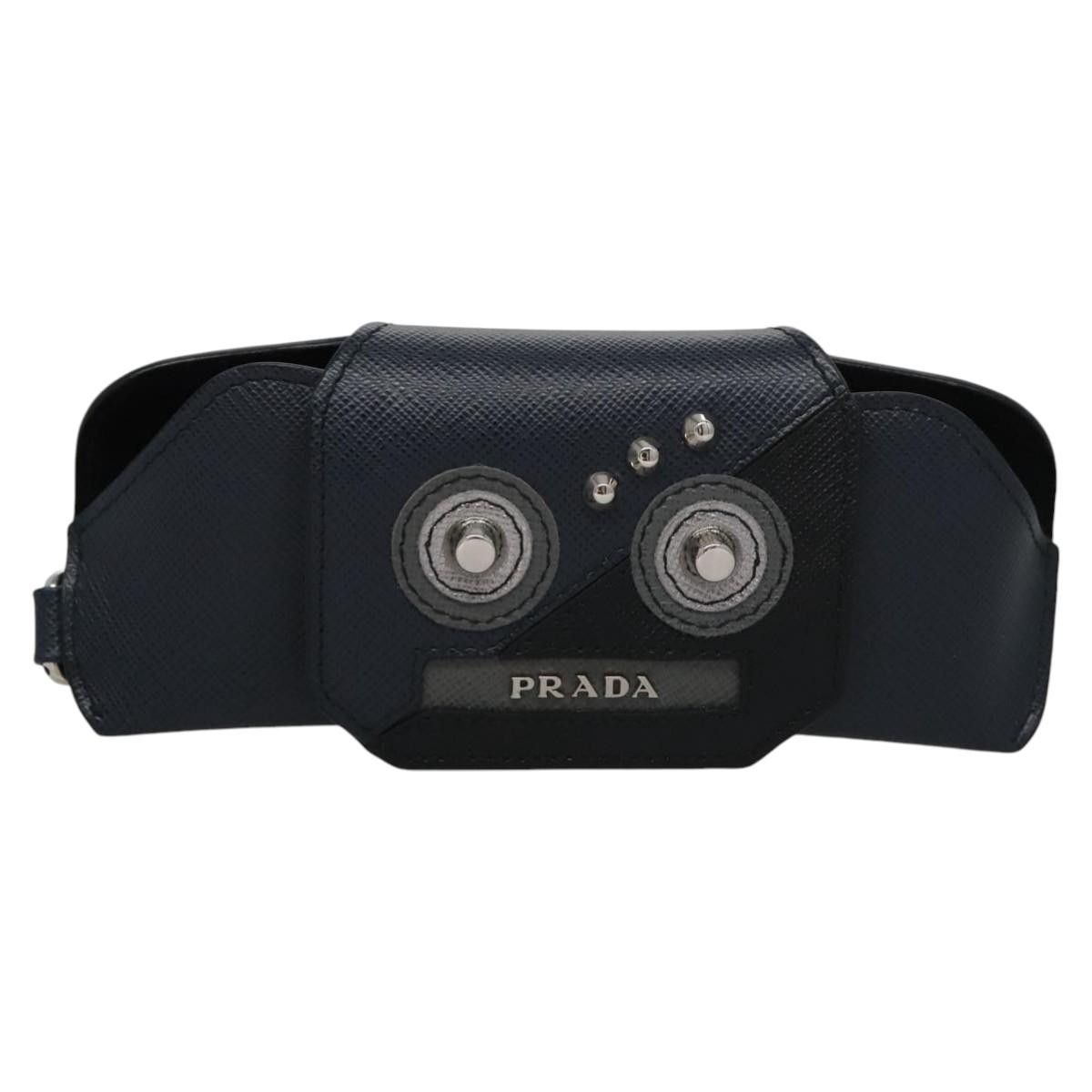 Prada -- Navy Leather Clutch Bag (Pre-Owned) Size ONE SIZE - 3 Thumbnail