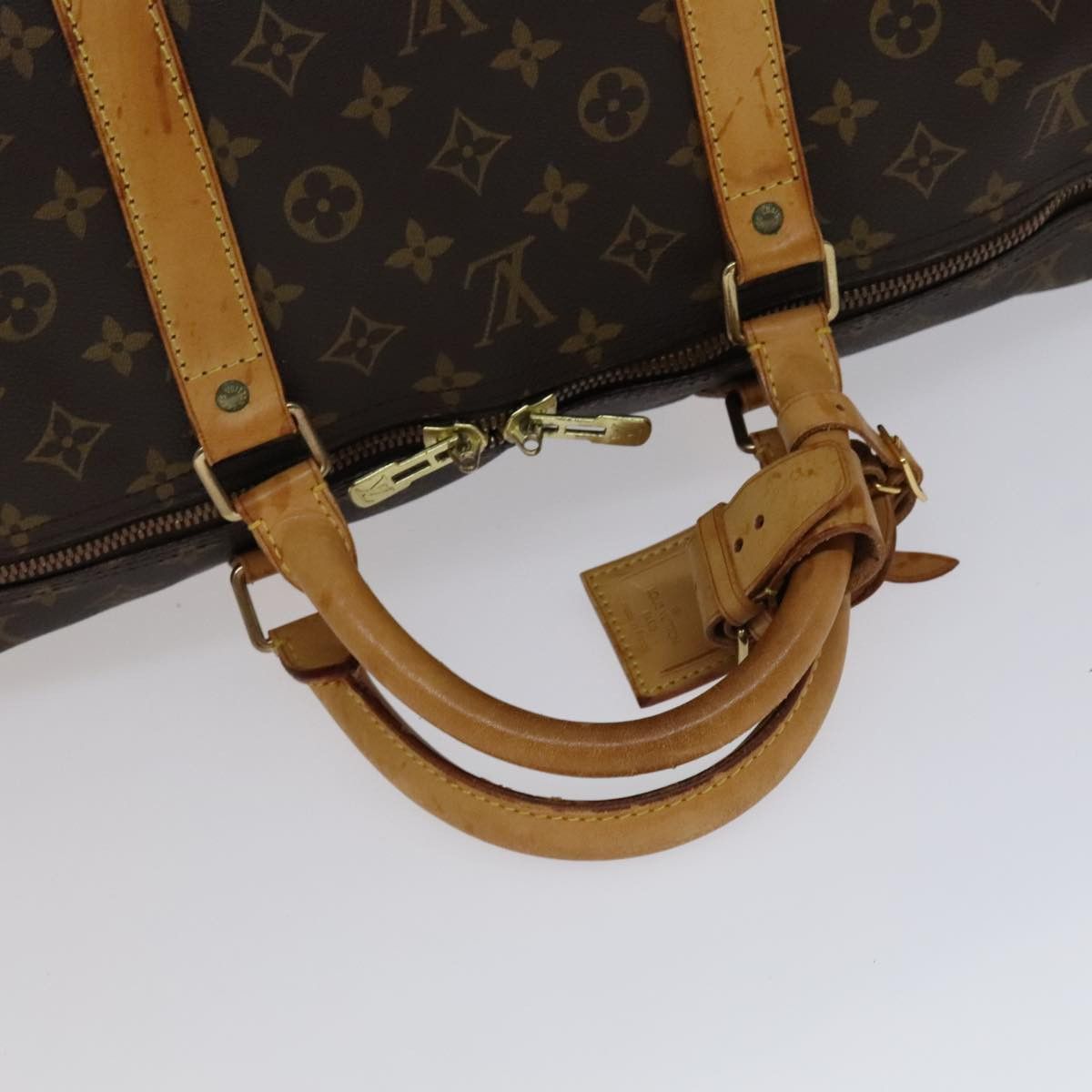 Louis Vuitton Keepall 60 Brown Canvas Travel Bag (Pre-Owned) Size ONE SIZE - 7 Thumbnail