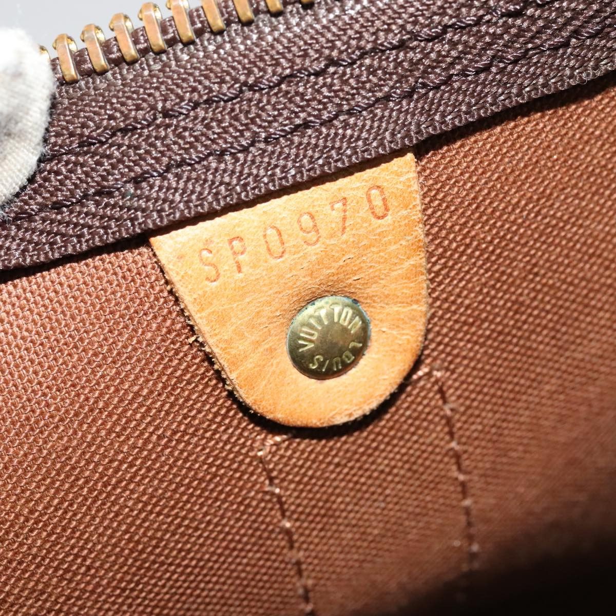 Louis Vuitton Keepall 45 Brown Canvas Travel Bag (Pre-Owned) Size ONE SIZE - 19 Thumbnail