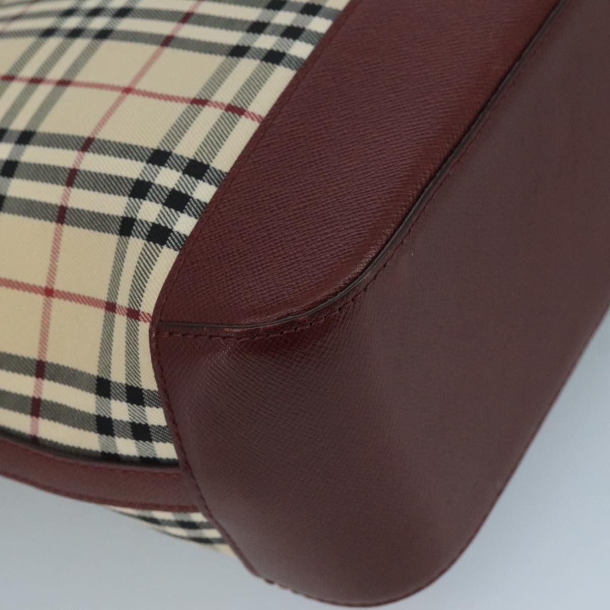 Burberry Nova Check Beige Canvas Tote Bag (Pre-Owned) Size ONE SIZE - 8 Thumbnail