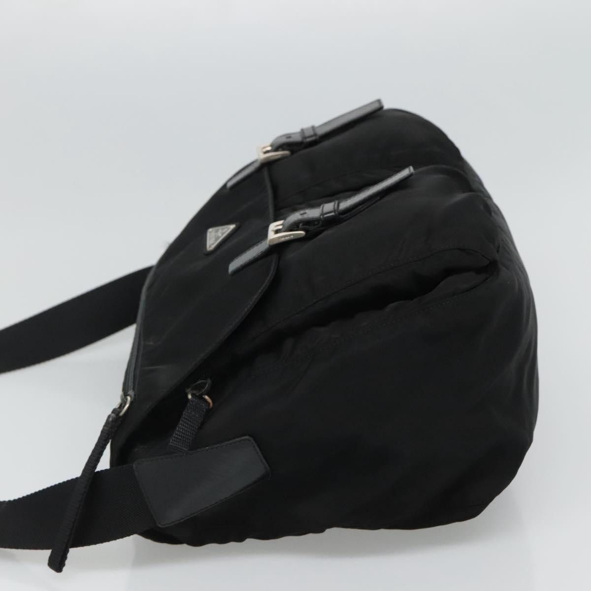 Prada Vela Black Synthetic Shoulder Bag (Pre-Owned) Size ONE SIZE - 4 Thumbnail