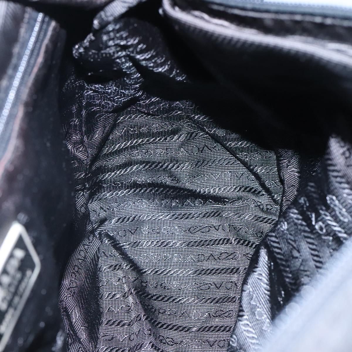 Prada Vela Black Synthetic Shoulder Bag (Pre-Owned) Size ONE SIZE - 18 Thumbnail