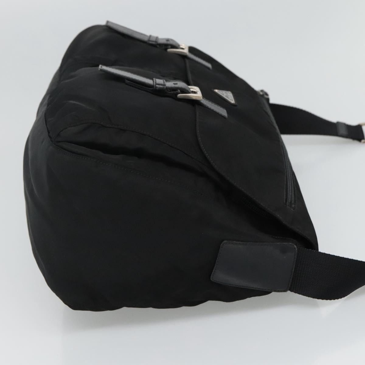 Prada Vela Black Synthetic Shoulder Bag (Pre-Owned) Size ONE SIZE - 5 Thumbnail