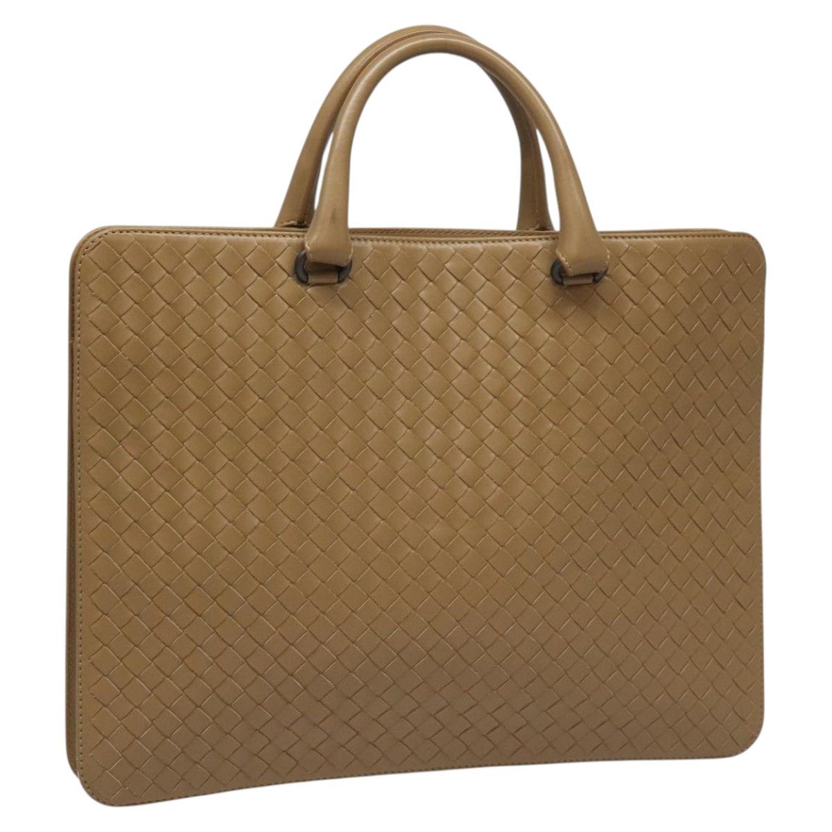 Bottega Veneta Intrecciato Beige Leather Briefcase Bag (Pre-Owned) Size ONE SIZE - 17 Thumbnail