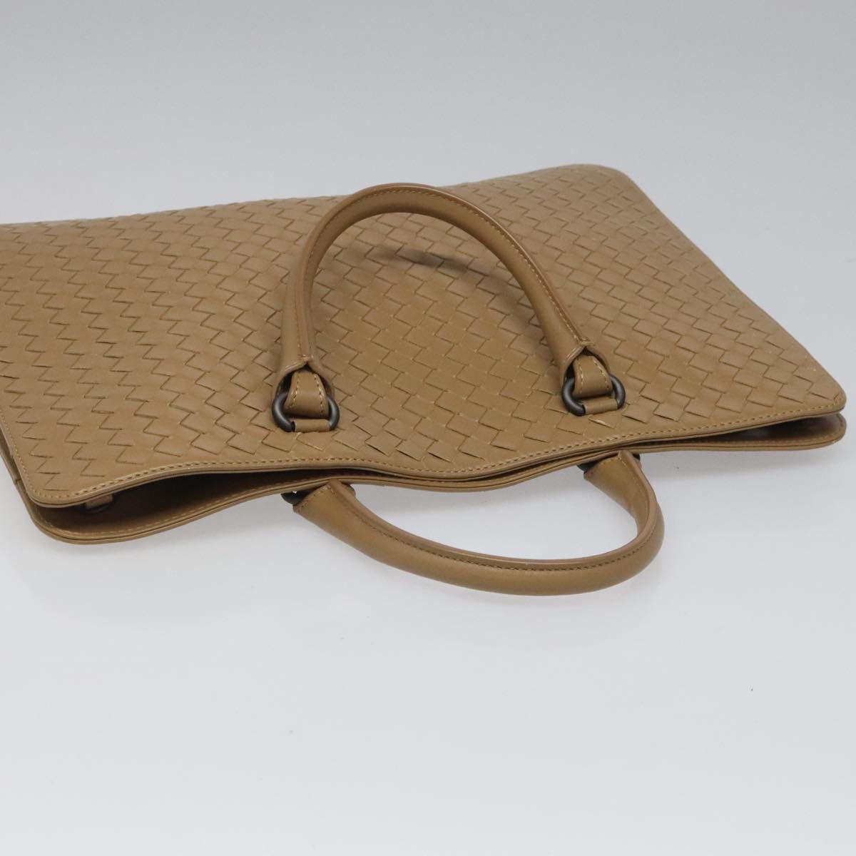 Bottega Veneta Intrecciato Beige Leather Briefcase Bag (Pre-Owned) Size ONE SIZE - 16 Thumbnail
