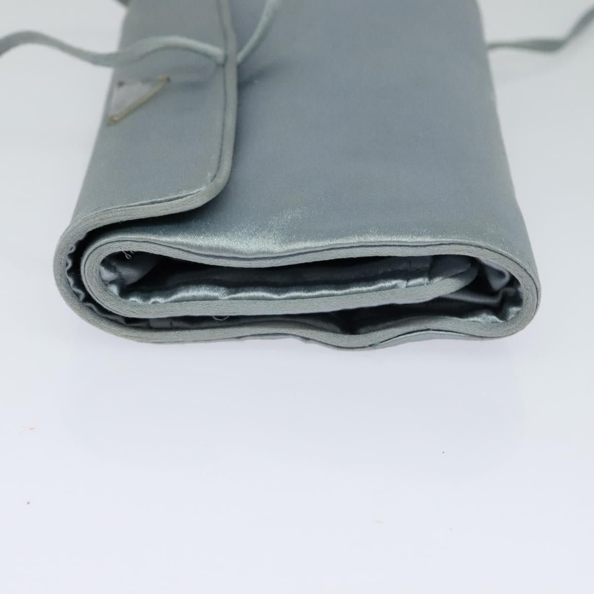 Prada Cosmetic Pouch Turquoise Synthetic Clutch Bag (Pre-Owned) Size ONE SIZE - 4 Thumbnail