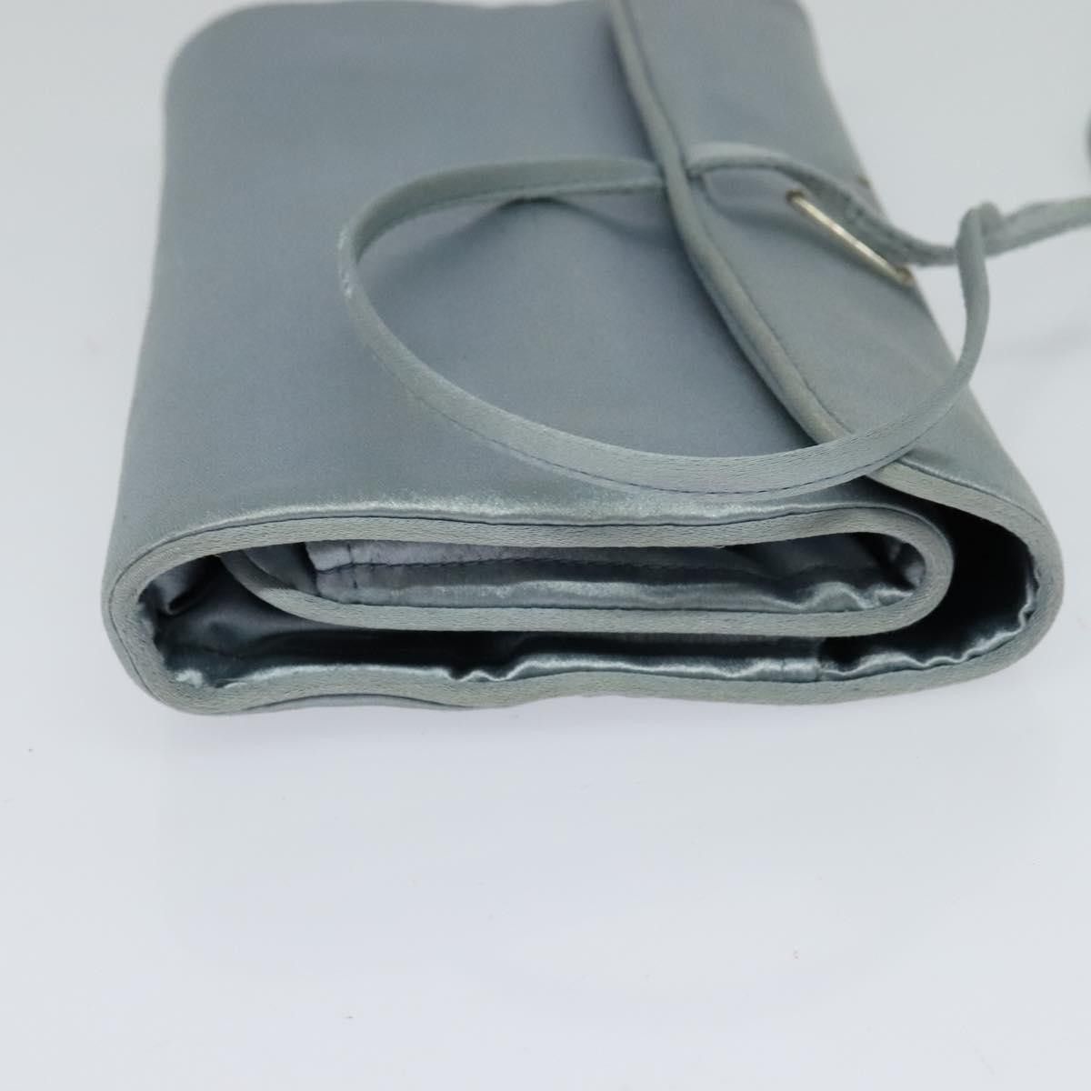 Prada Cosmetic Pouch Turquoise Synthetic Clutch Bag (Pre-Owned) Size ONE SIZE - 5 Thumbnail