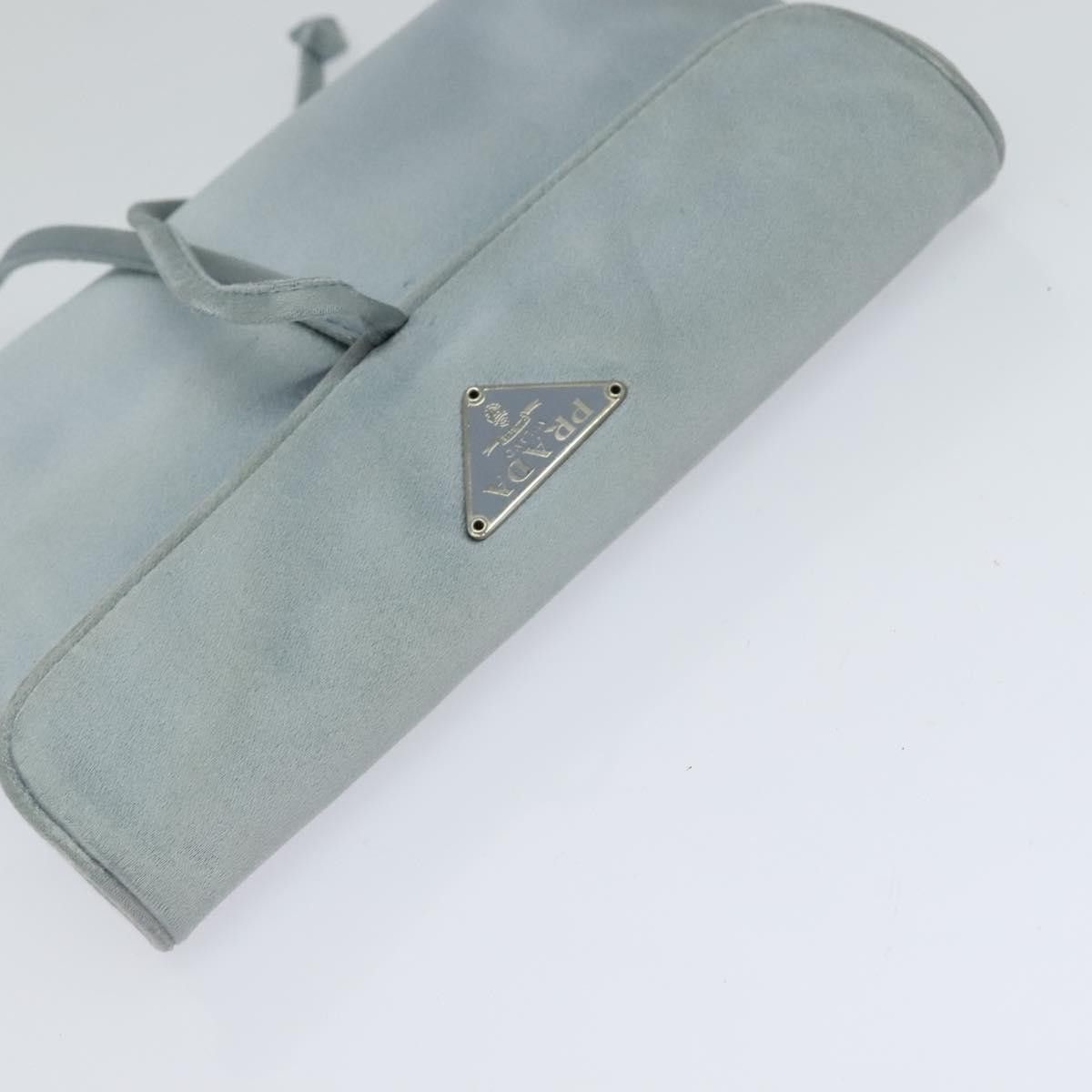 Prada Cosmetic Pouch Turquoise Synthetic Clutch Bag (Pre-Owned) Size ONE SIZE - 6 Thumbnail