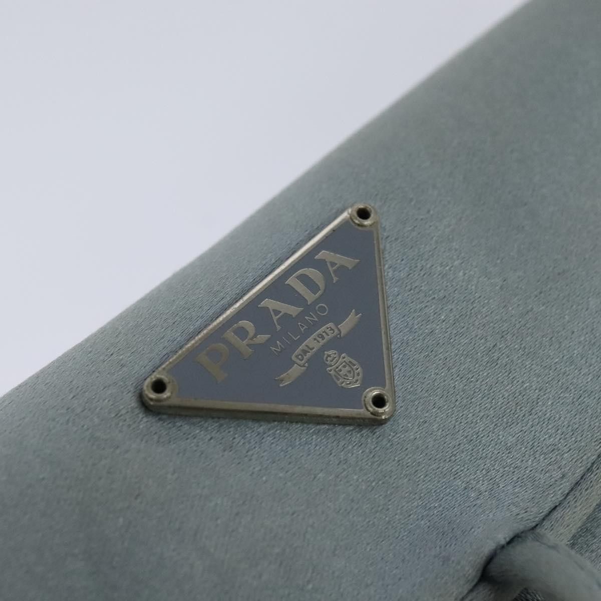 Prada Cosmetic Pouch Turquoise Synthetic Clutch Bag (Pre-Owned) Size ONE SIZE - 14 Thumbnail