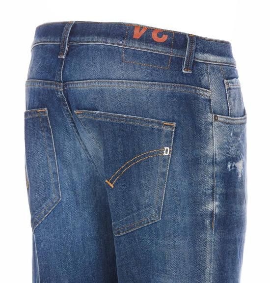 Dondup DONDUP Men Straight Pants UP434 DS0107 HV3800 Blue Size US 29 - 3 Thumbnail