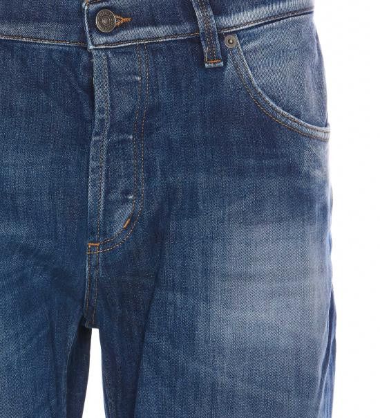 Dondup DONDUP Men Straight Pants UP434 DS0107 HV3800 Blue Size US 35 - 4 Thumbnail