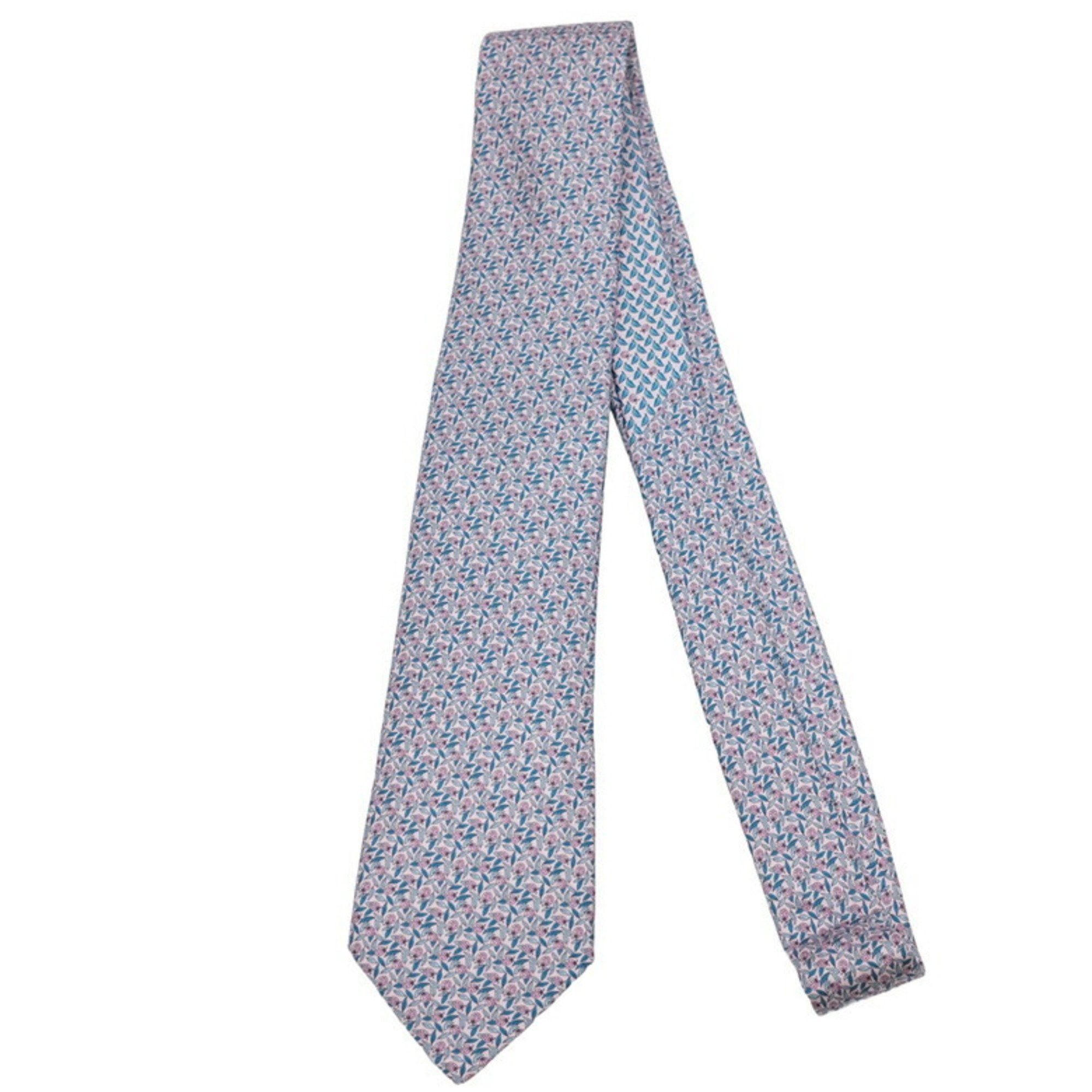 Hermes HERMES Ladybug Necktie Pink Blue White 100% Silk Size ONE SIZE - 2 Thumbnail