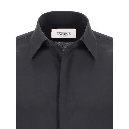 Laneus LANEUS Men Long Tops ASI014 110 BLACK Size US M / EU 48-50 / 2 - 2 Thumbnail