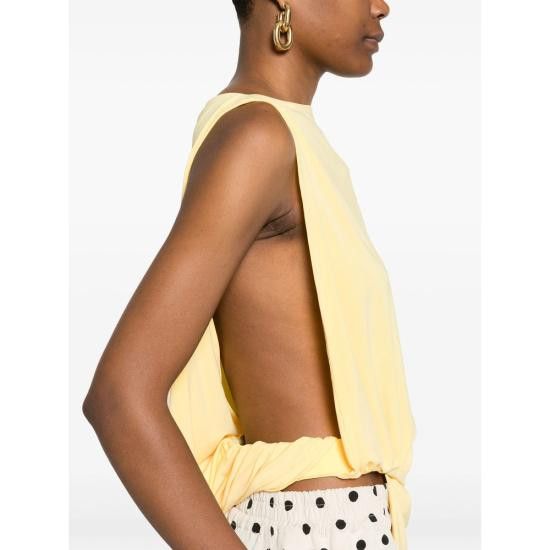 Jacquemus JACQUEMUS Women Tops 251TO122 2381 250 YELLOW Size M / US 6-8 / IT 42-44 - 3 Thumbnail
