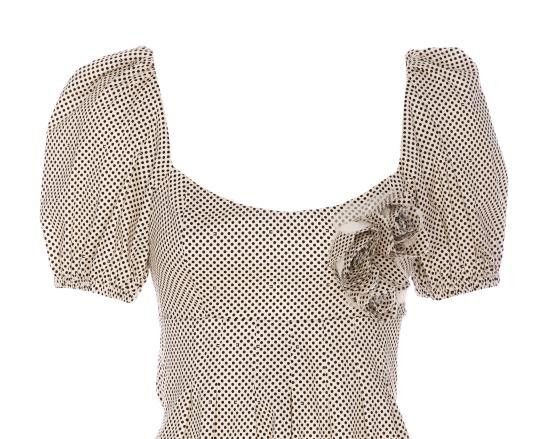 Elisabetta Franchi ELISABETTA FRANCHI Women Mid Skirts AB77652E2 E84 Beige Size S / US 4 / IT 40 - 4 Thumbnail