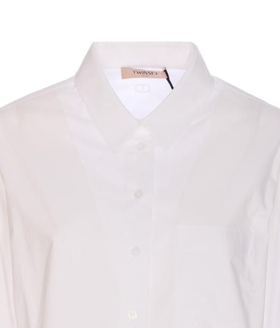 TWINSET TWINSET Women Shirts 251TP2280 00001 White Size M / US 6-8 / IT 42-44 - 4 Thumbnail