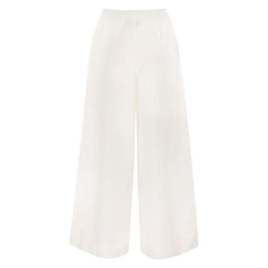 FABIANA FILIPPI Women Straight Pants PAD275F386 WHITE