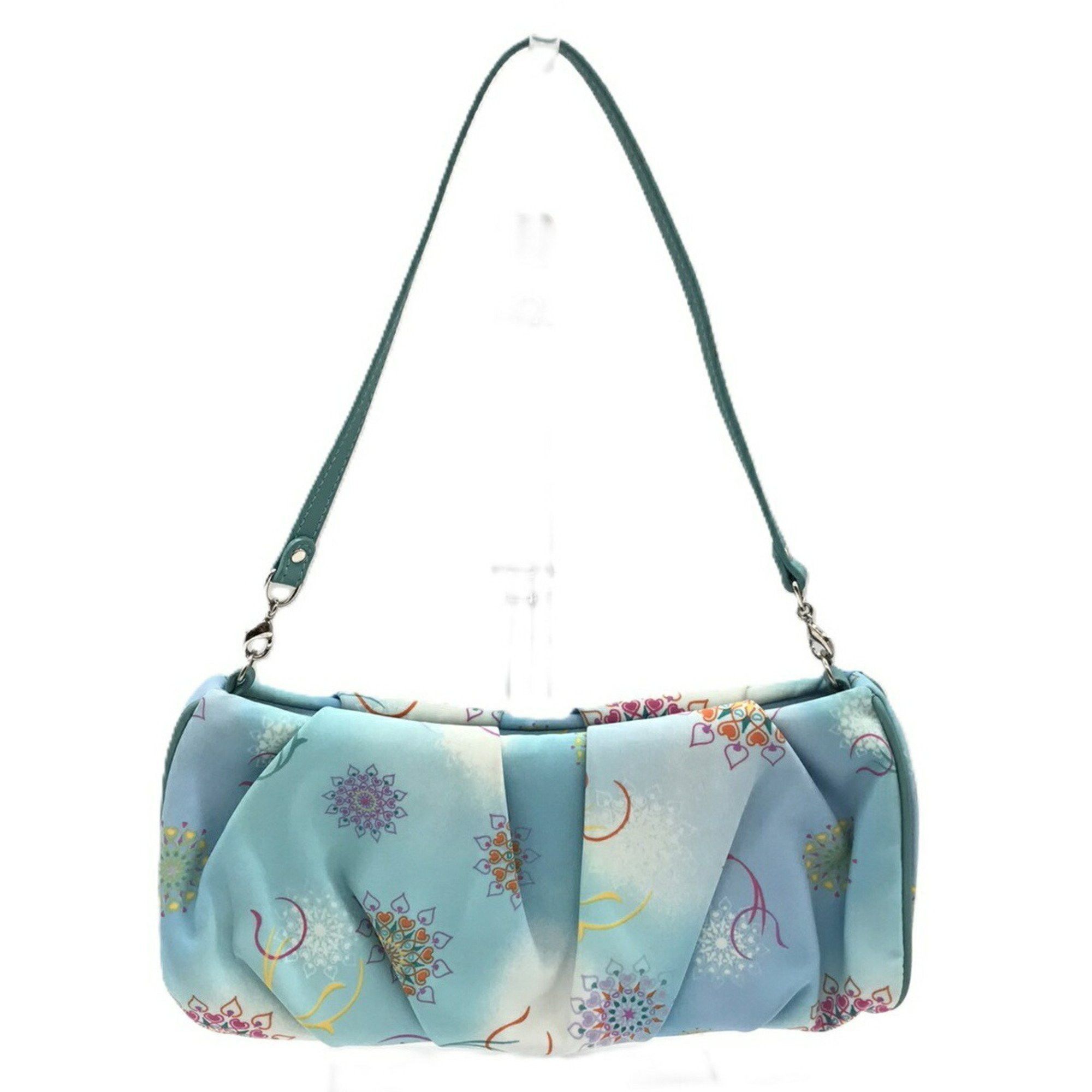 Salvatore Ferragamo Salvatore Ferragamo Ferragamo pouch nylon sky blue FJ-21 6454 FERRAGAMO Size ONE SIZE - 2 Thumbnail