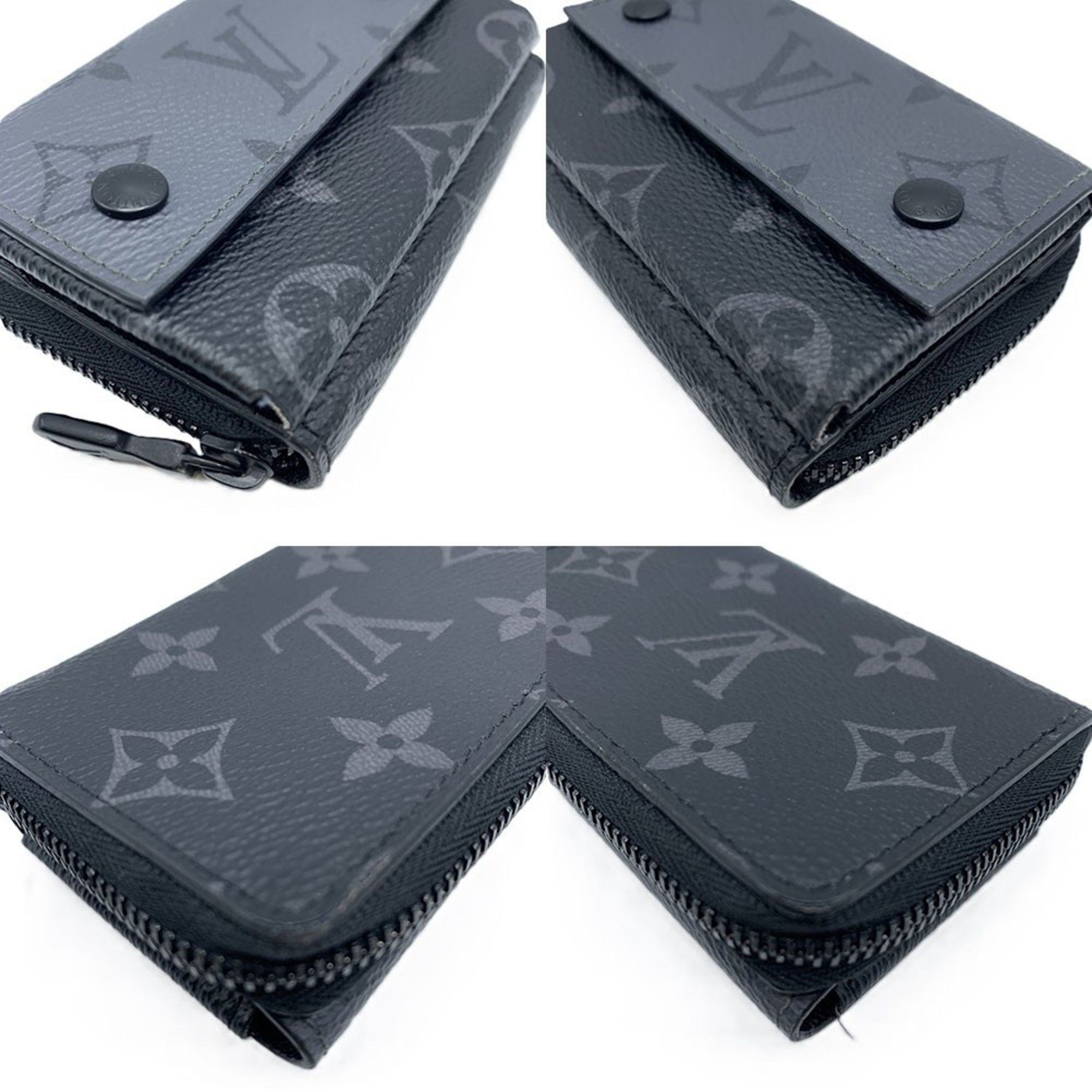 Louis Vuitton Louis Vuitton Monogram Eclipse Zippy Organizer Compact Wallet M82771 LOUIS VUITTON Size ONE SIZE - 3 Thumbnail