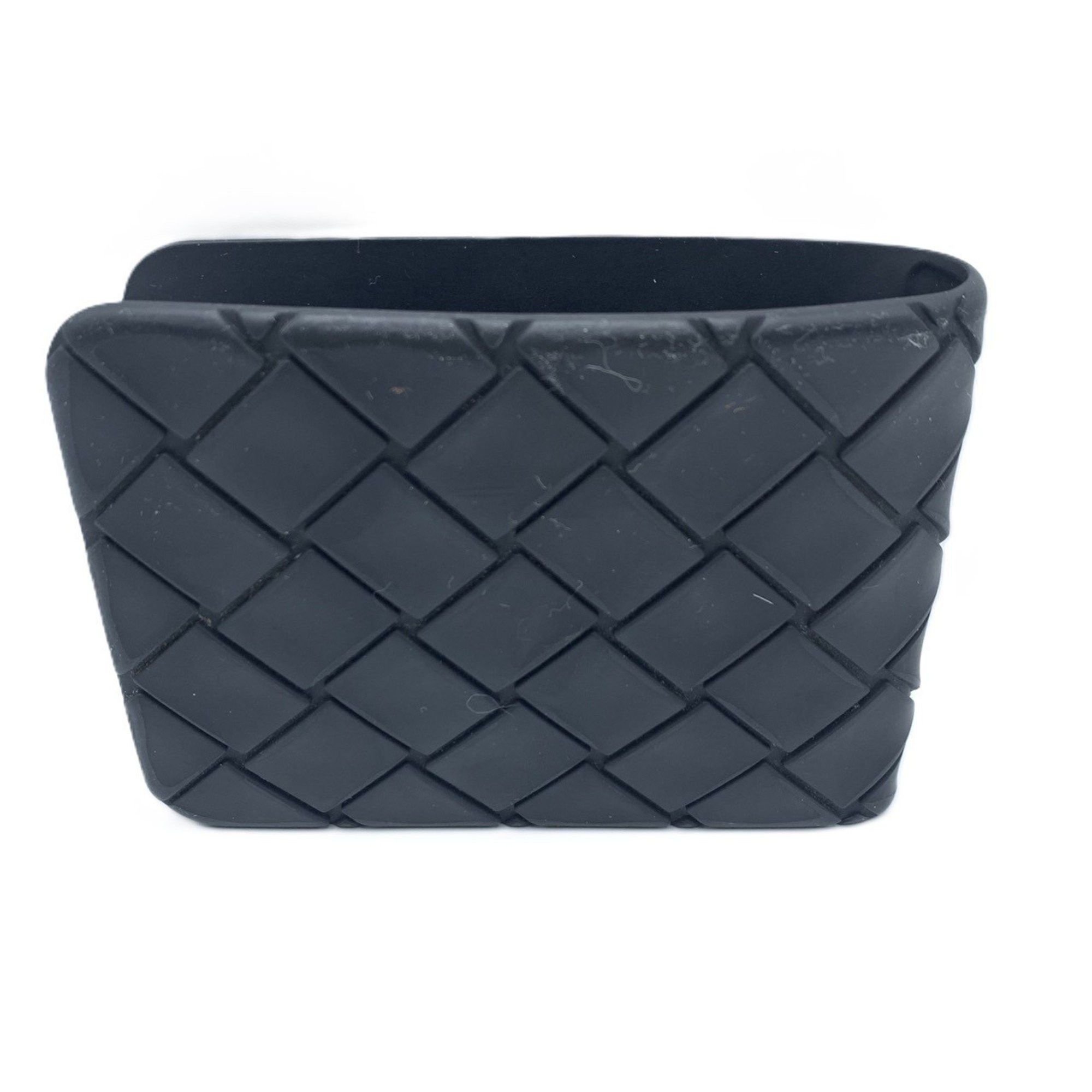 Bottega Veneta Bottega Veneta Intrecciato Bi-fold Wallet Black Rubber Men's BOTTEGA VENETA A Rank Size ONE SIZE - 2 Thumbnail
