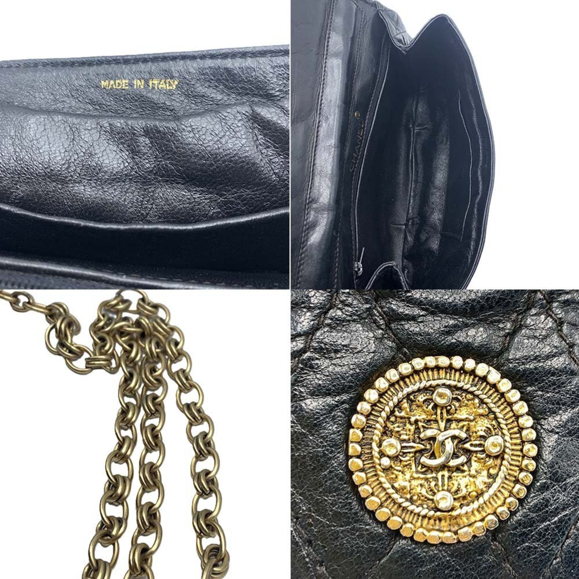 Chanel Chanel Chain Shoulder Bag Lambskin Half Moon CHANEL Size ONE SIZE - 6 Thumbnail