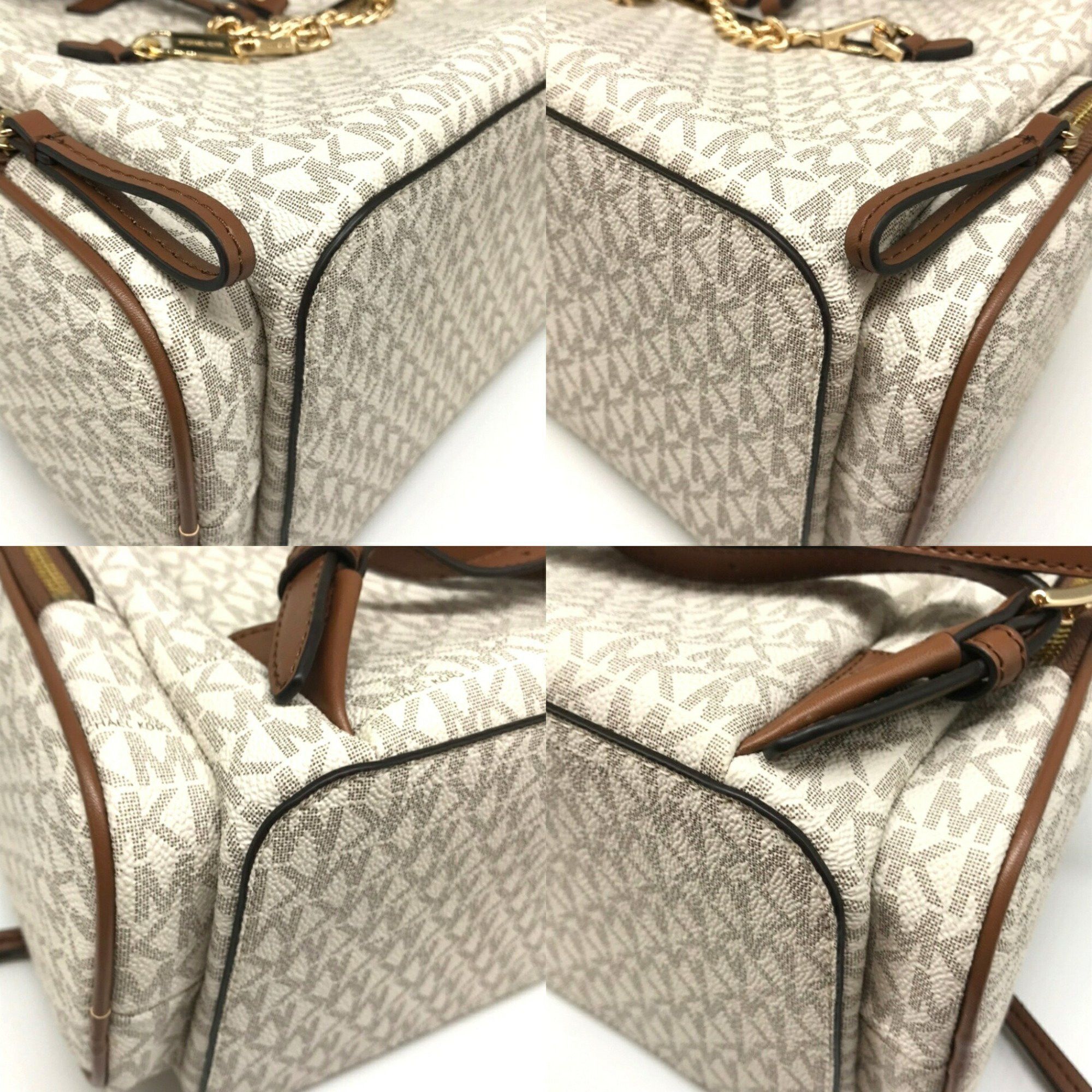 Michael Kors Michael Kors Chain Backpack Brown x Ivory JET SET ITEM 35T1GTTB3B MICHAEL KORS Size ONE SIZE - 3 Thumbnail