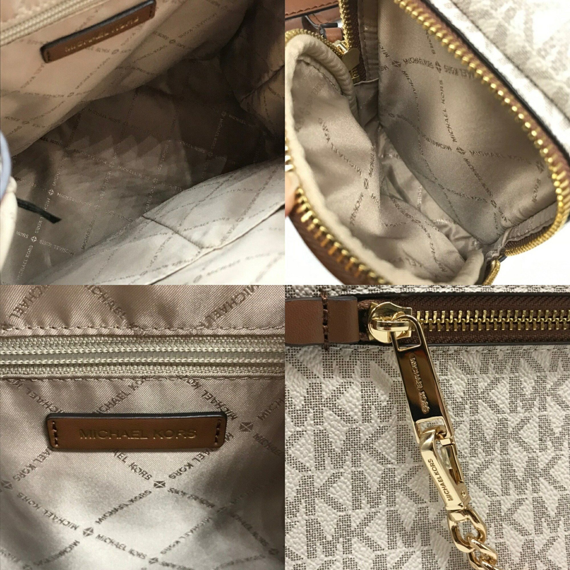 Michael Kors Michael Kors Chain Backpack Brown x Ivory JET SET ITEM 35T1GTTB3B MICHAEL KORS Size ONE SIZE - 7 Thumbnail