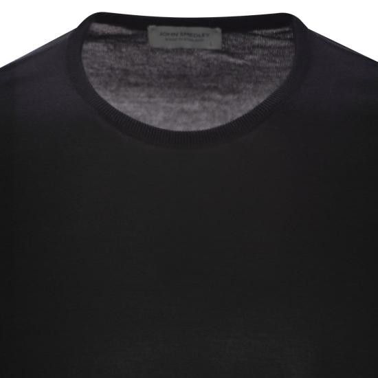 John Smedley JOHN SMEDLEY Men Sweater HATFIELD BLACK Size US XL / EU 56 / 4 - 4 Thumbnail