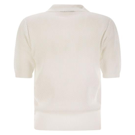 Fabiana Filippi FABIANA FILIPPI Women Sweater MAD275F486 WHITE Size M / US 6-8 / IT 42-44 - 2 Thumbnail