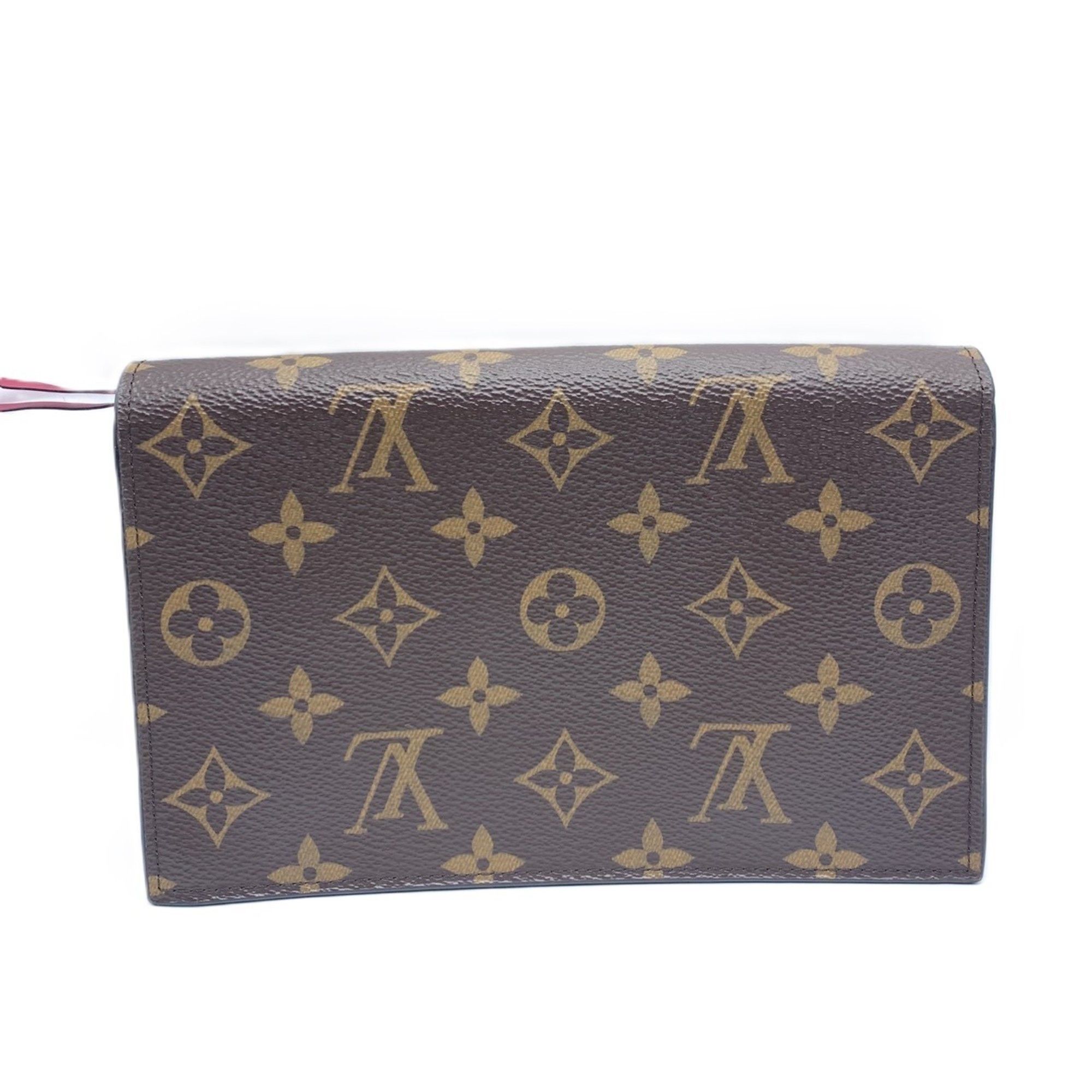Louis Vuitton Louis Vuitton Chain Wallet Portefeuille Flor Shoulder Monogram Fuchsia Pochette Clutch Flower M69578 LOUIS VUITTON Size ONE SIZE - 2 Thumbnail