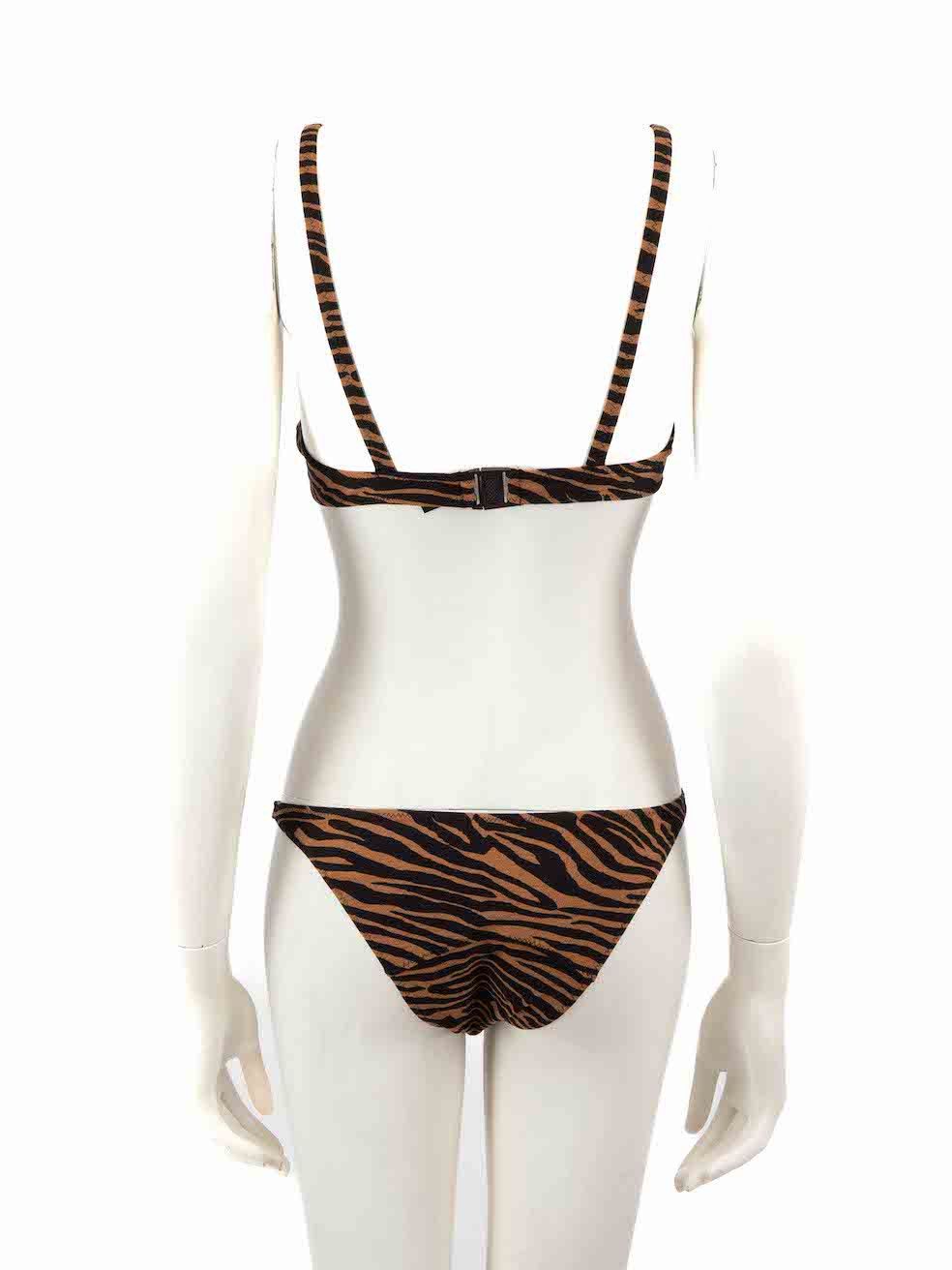 Lisa Marie Fernandez Brown Tiger Print Bikini Size M / US 6-8 / IT 42-44 - 3 Thumbnail