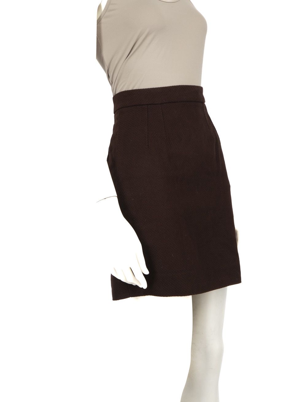 Dolce & Gabbana Brown Mini A Line Skirt Size 26" / US 2 / IT 38 - 2 Thumbnail
