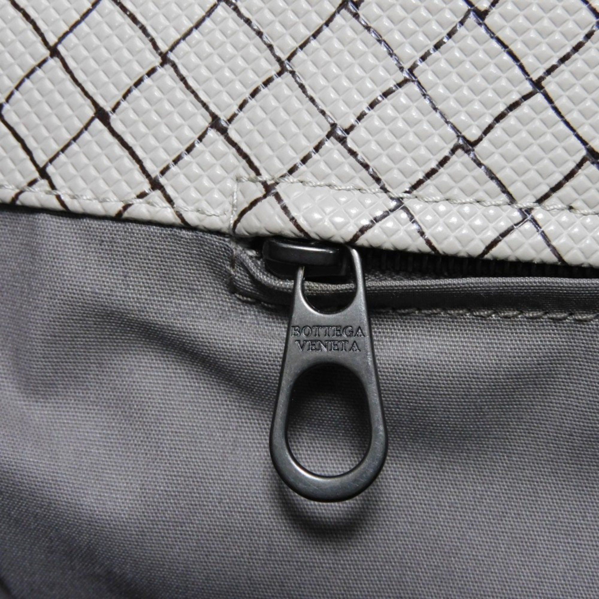 Bottega Veneta BOTTEGA VENETA Tote Bag Marco Polo Medium PU Grey Calf Brown Intrecciato Gainsboro 222498 V0081 1568 Men's Size ONE SIZE - 6 Thumbnail