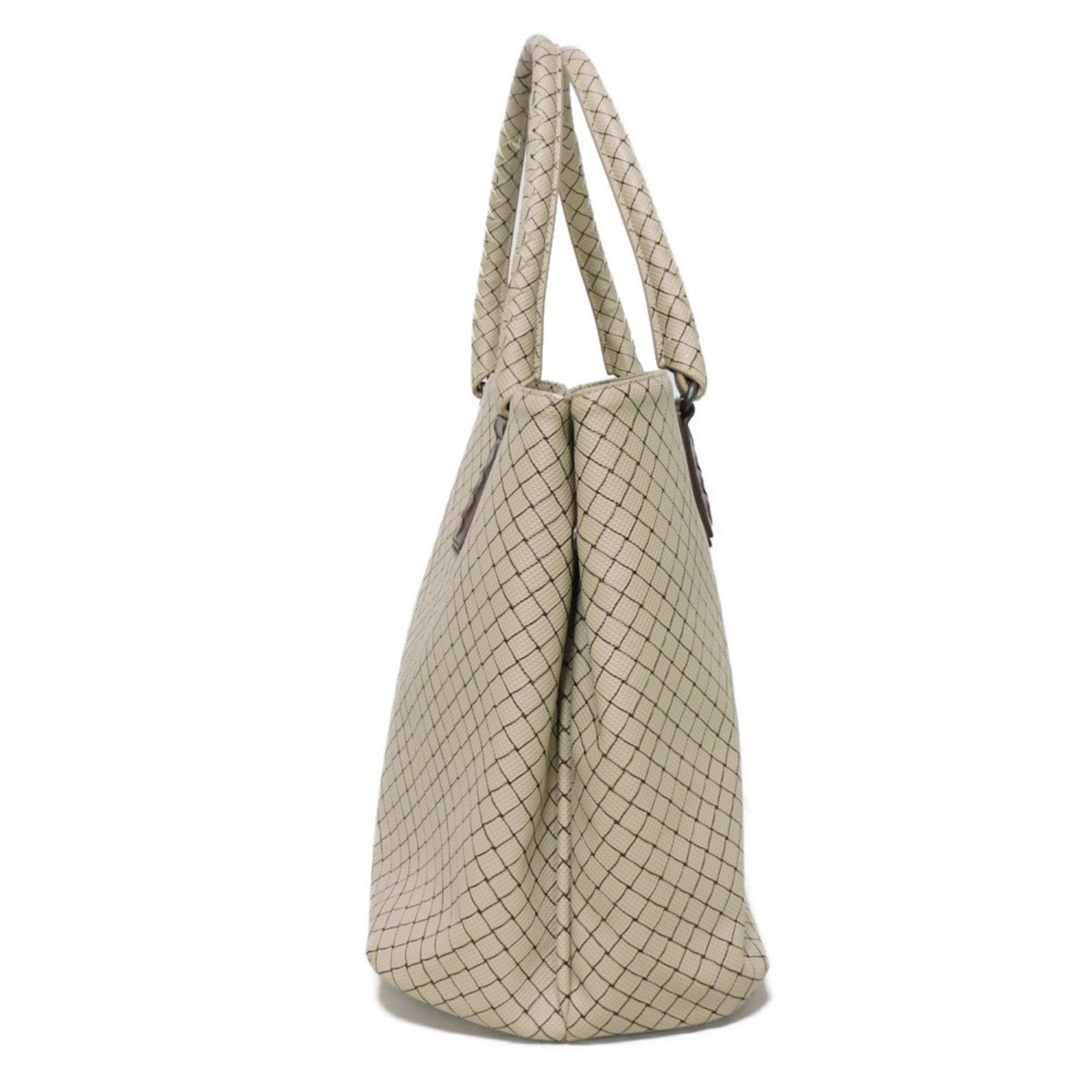 Bottega Veneta BOTTEGA VENETA Tote Bag Marco Polo Medium PU Grey Calf Brown Intrecciato Gainsboro 222498 V0081 1568 Men's Size ONE SIZE - 3 Thumbnail